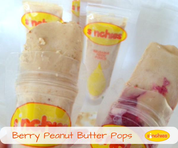 Berry Peanut Butter Pops