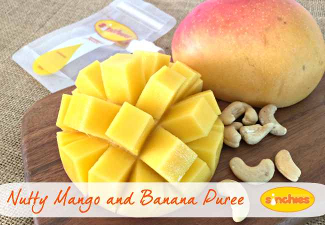 Nutty Mango and Banana Puree
