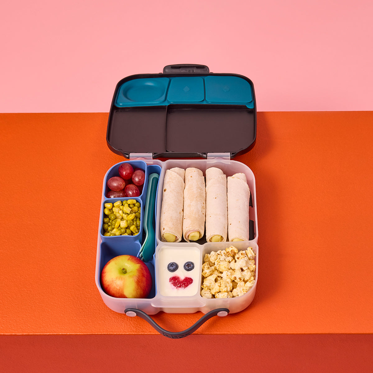 b.box silicone bento tray - lunch - ocean