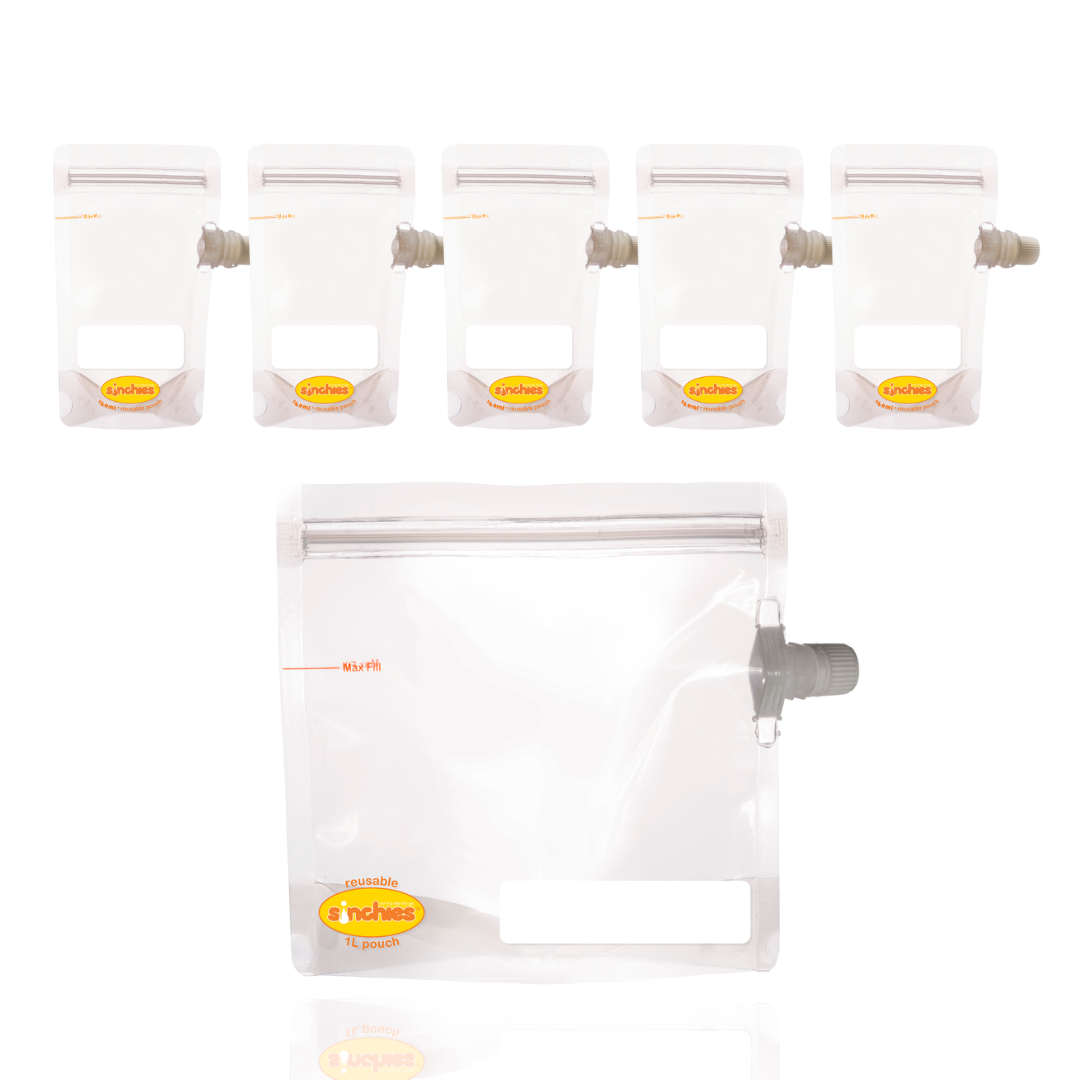 Sinchies 140ml reusable breast milk storage bags 140ml