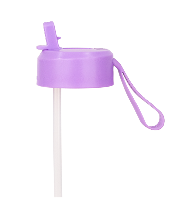 Purple sipper lid and straw from MontiiCo