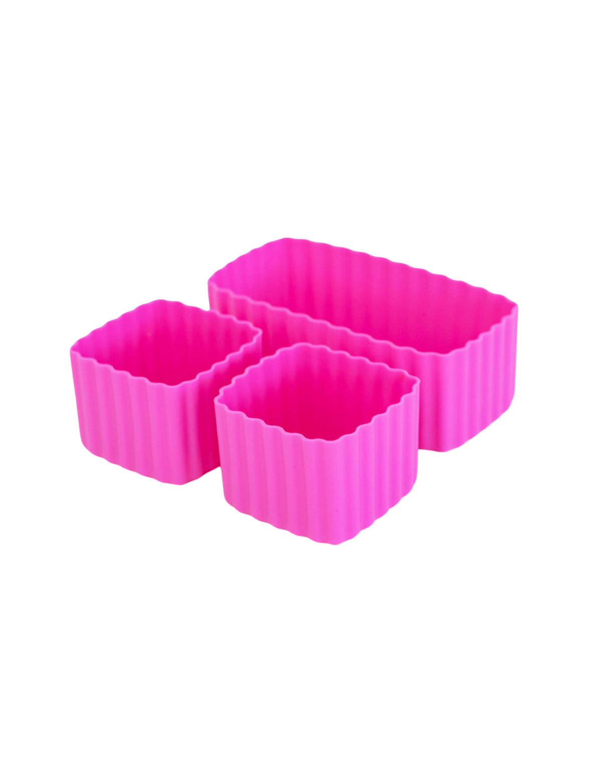 calypso pink silicone bento cups for lunch box