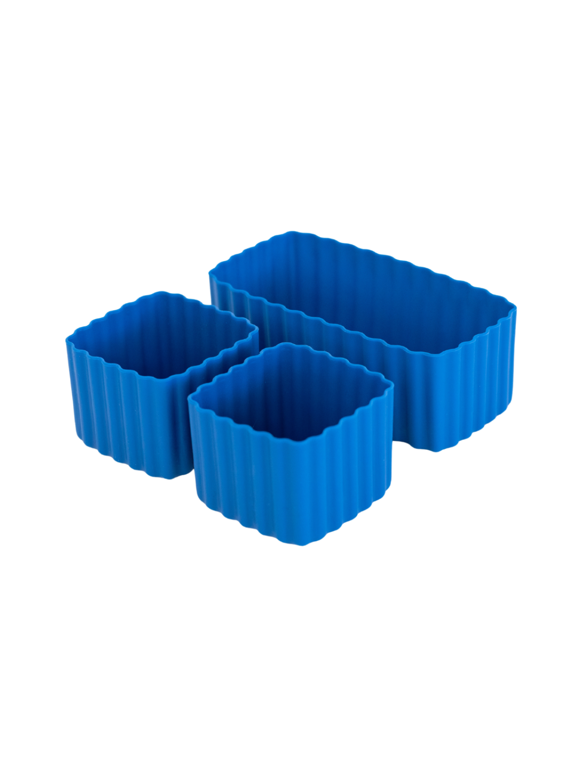 reef blue silicone bento cups for lunch box
