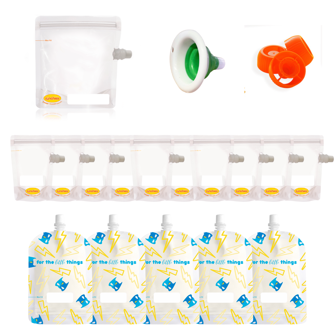 Sinchies first solids weaning kit lightning heroes