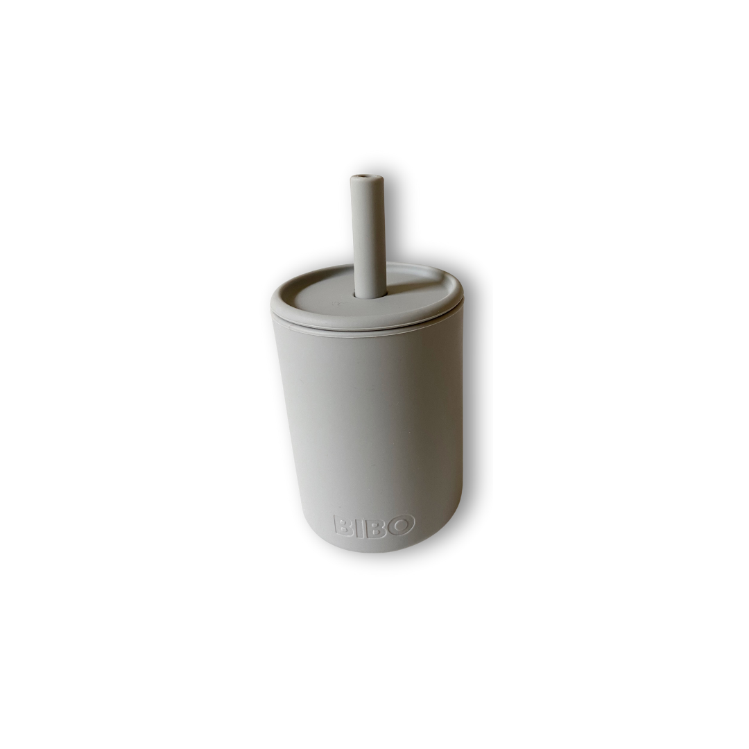 grey silicone sippy cup