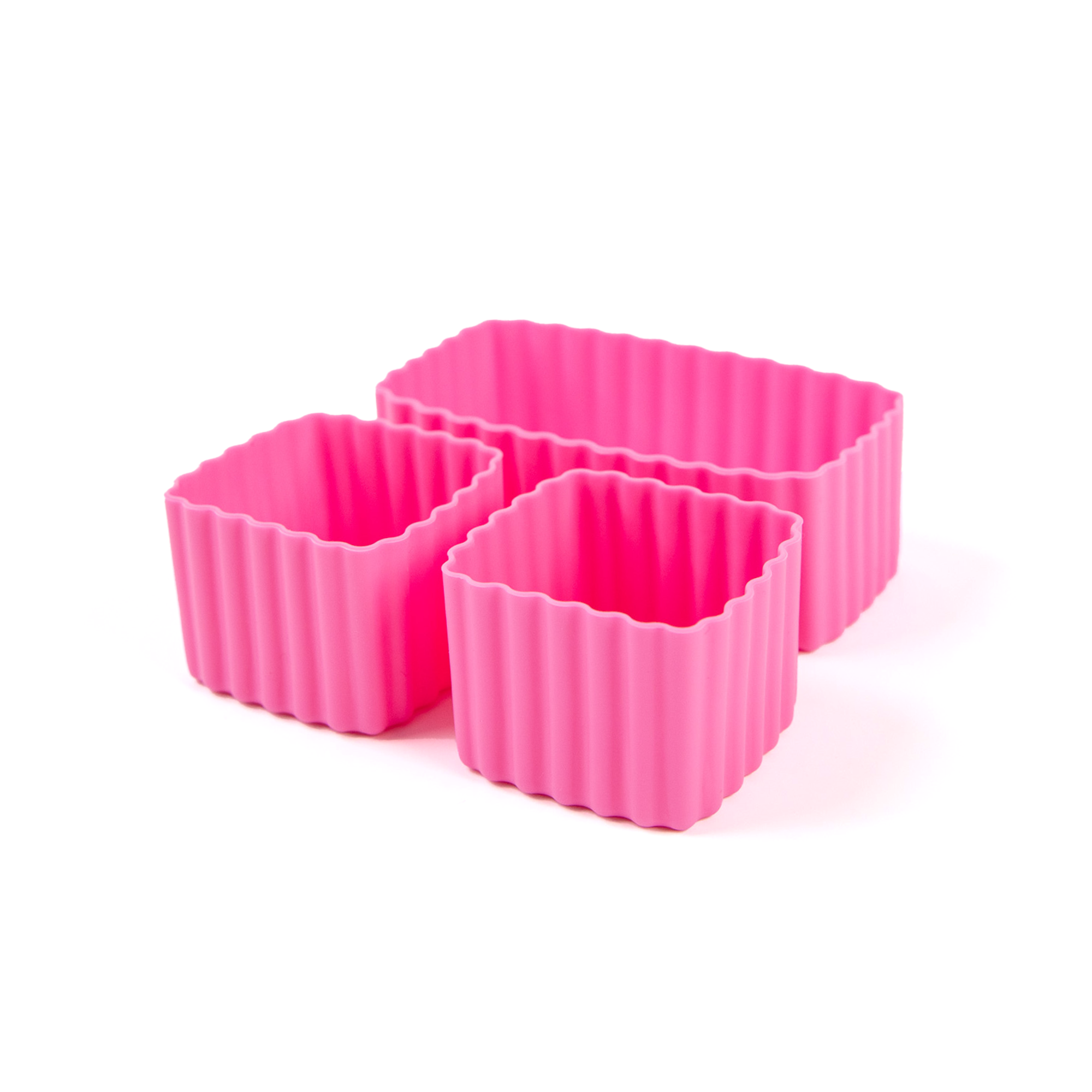 Floss pink mixed silicone bento cups