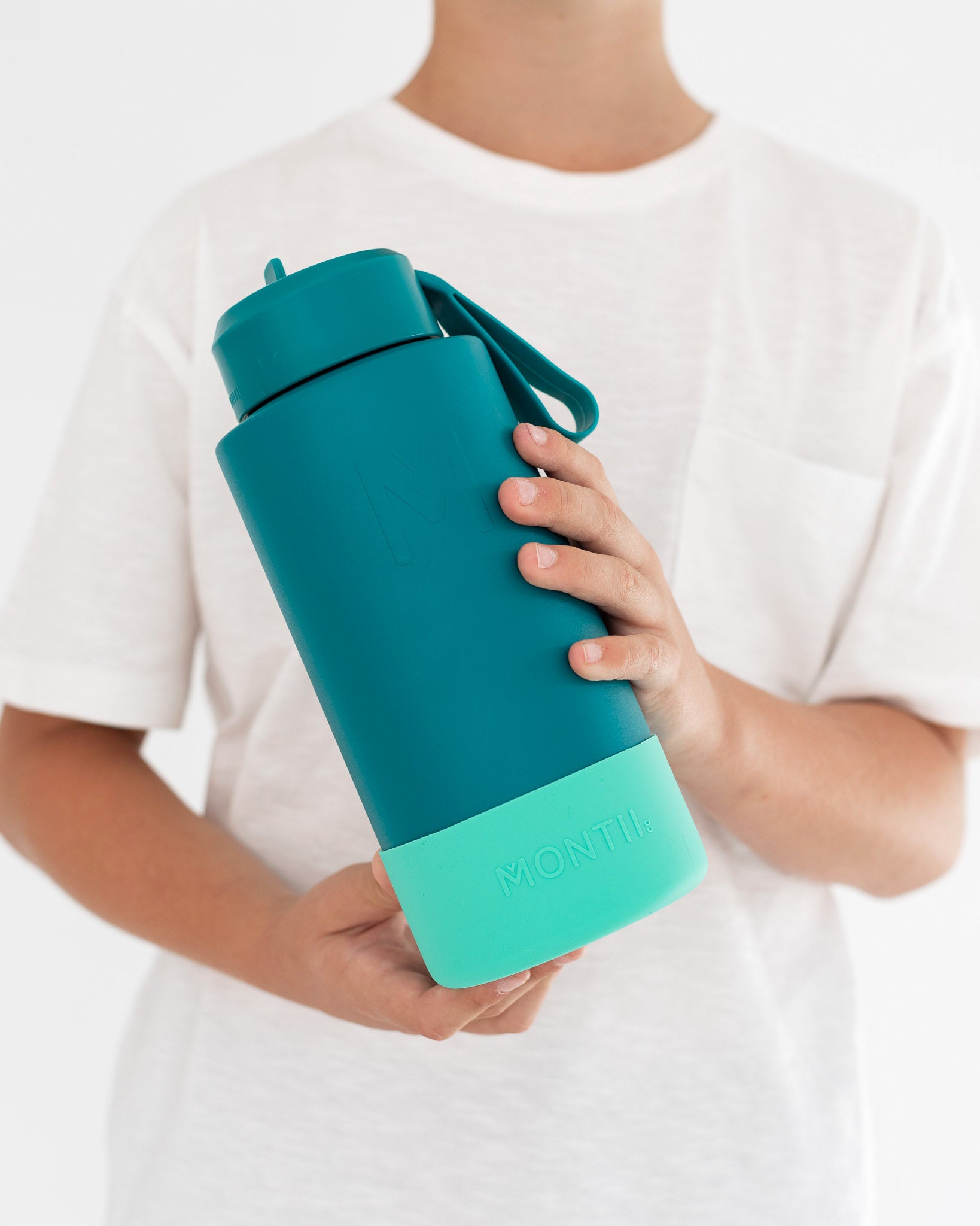 Pine green 1 litre insulated drink bottle base from MontiiCo