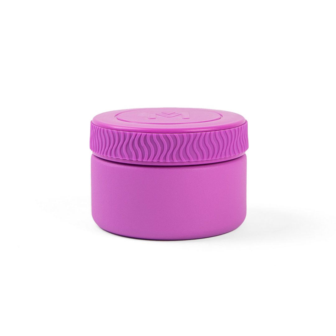 fushcia pink purple mini insulated food jar