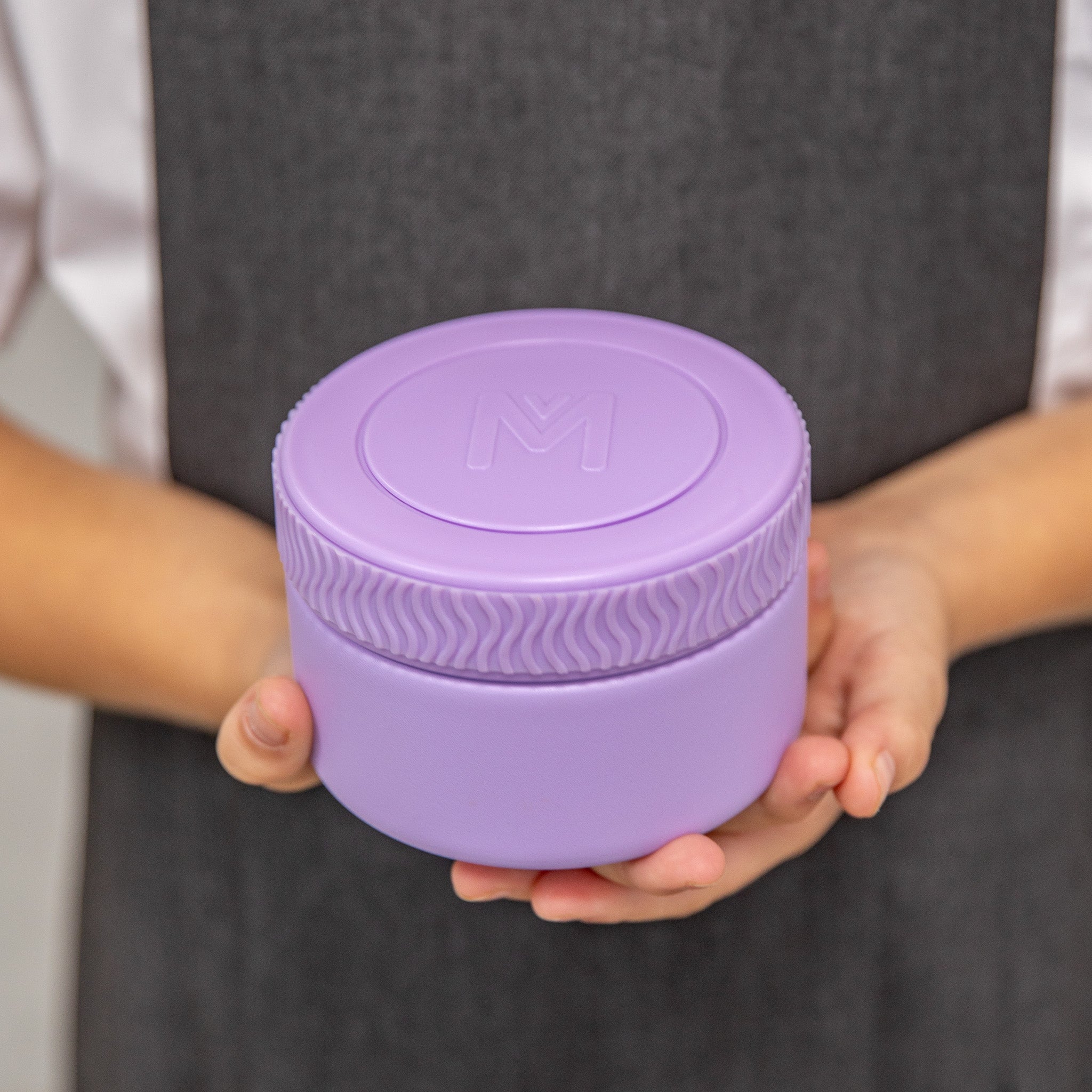 lilac purple mini insulated food jar