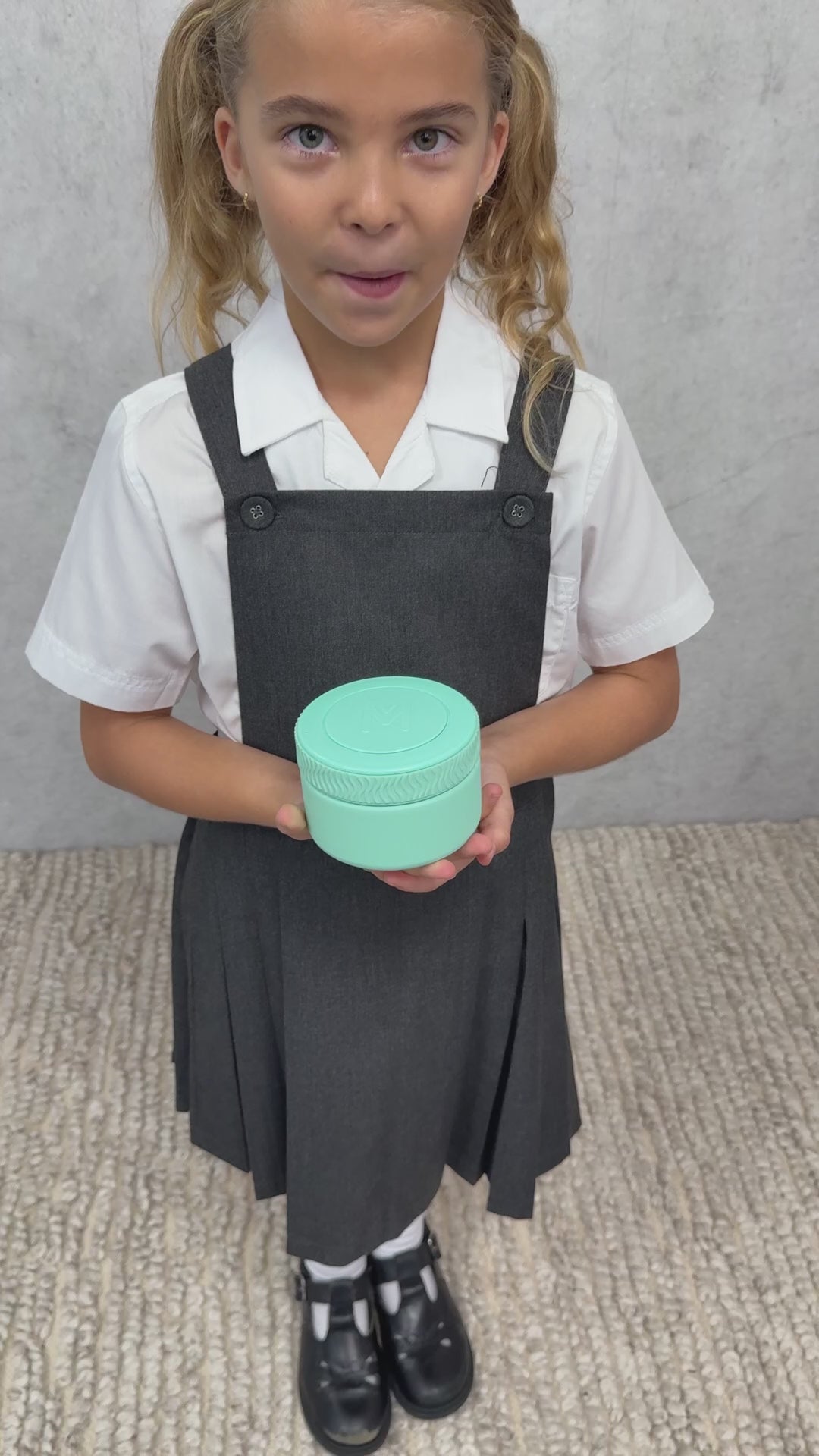 marine green mini insulated food jar