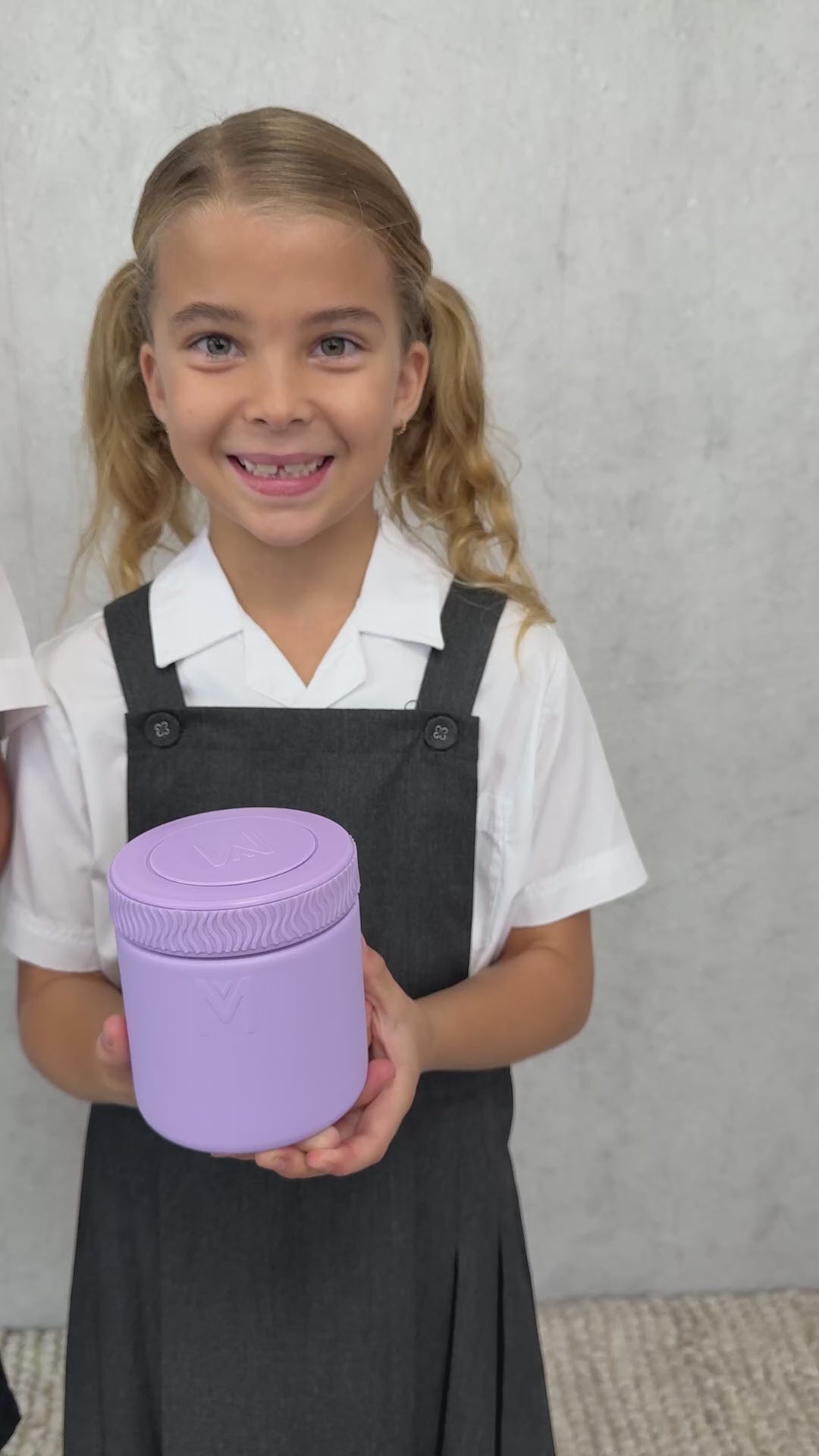Lilac purple insulated food jar