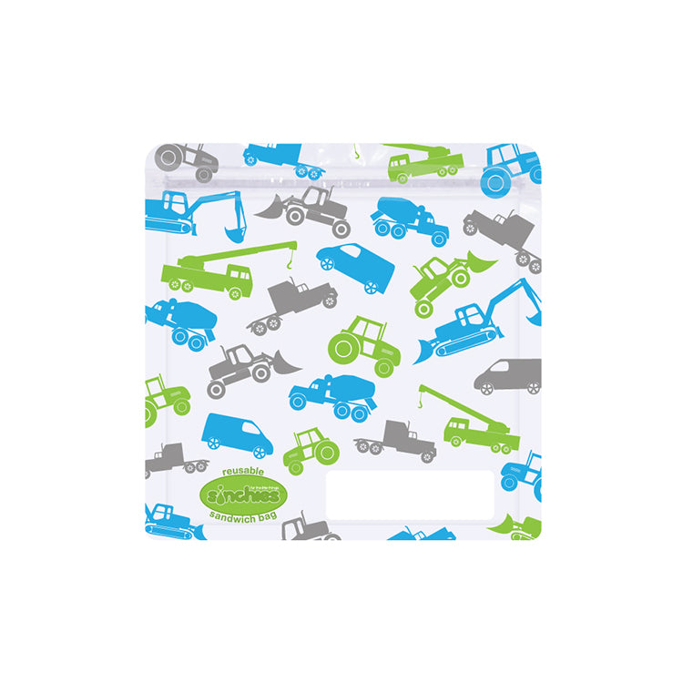 Sinchies Reusable Sandwich Bags - Trucks