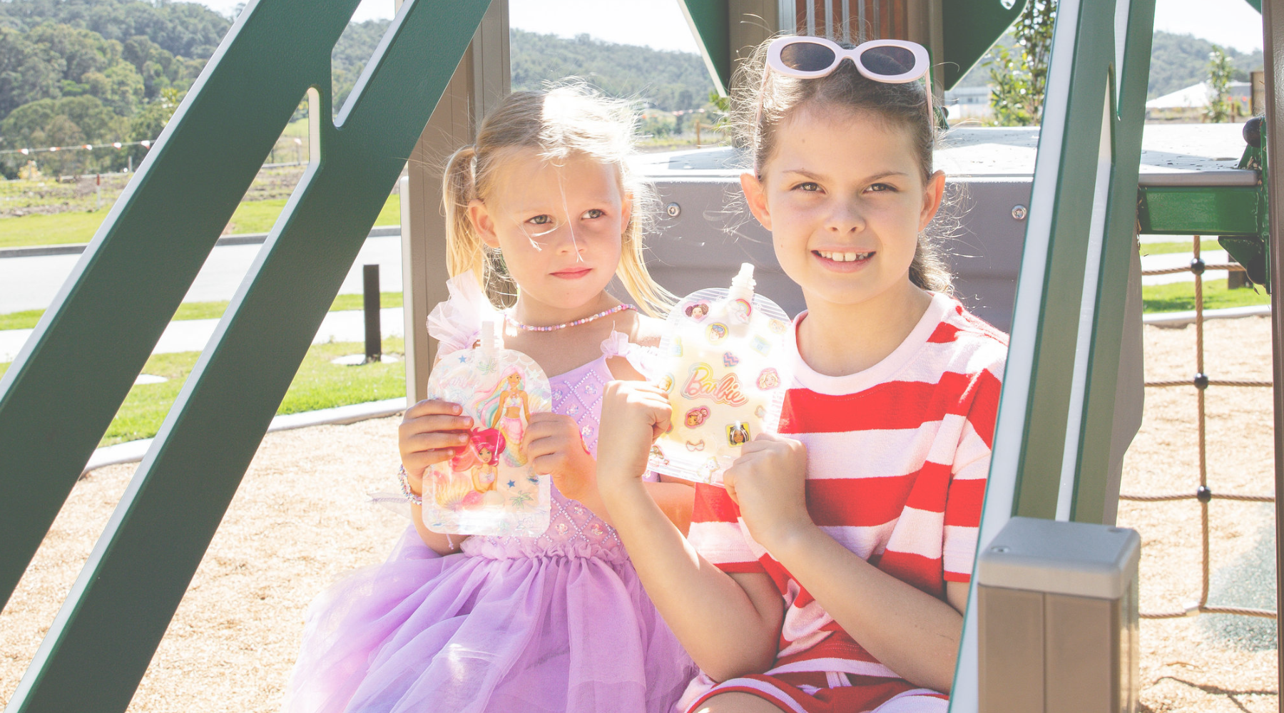 Barbie yoghurt pouches