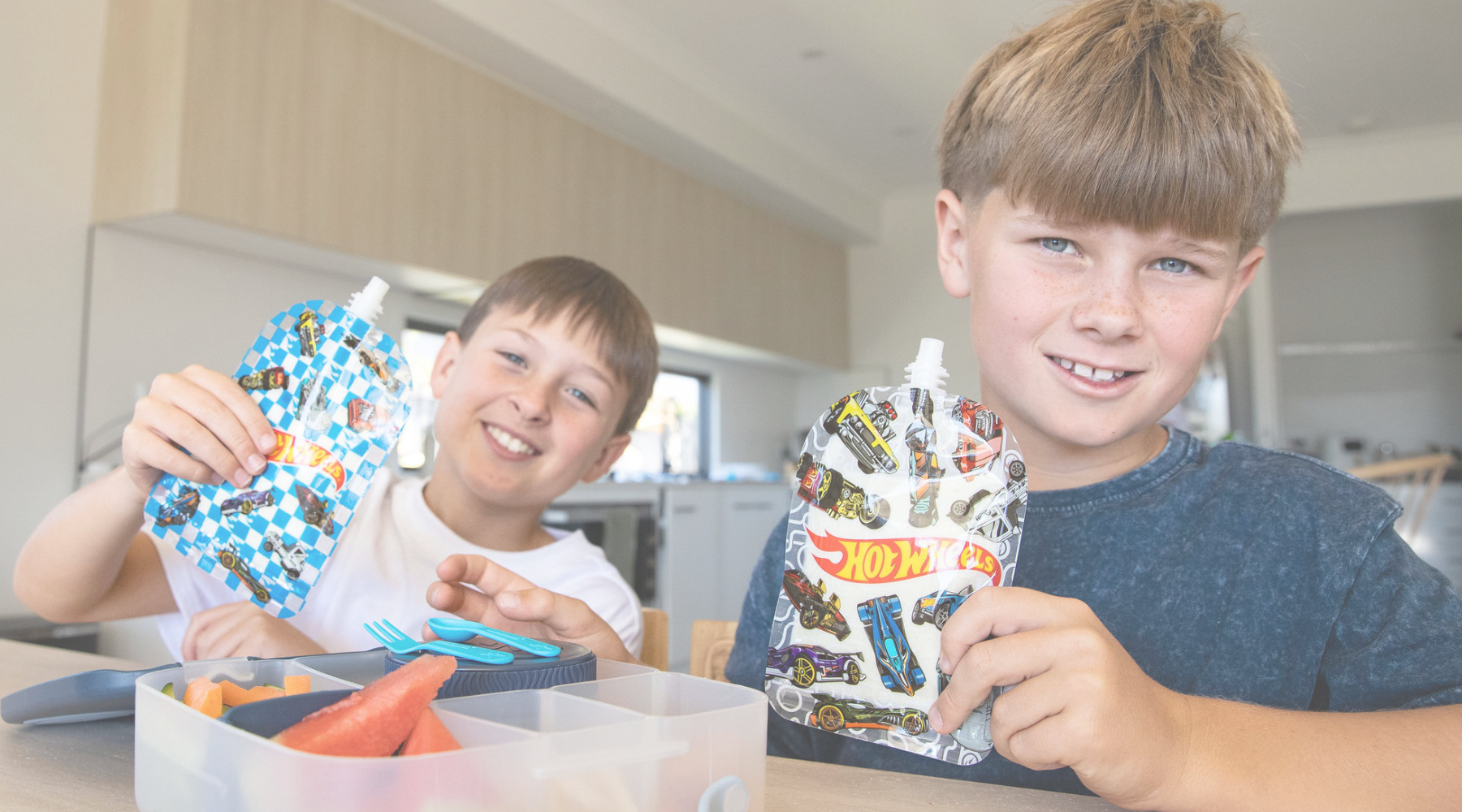 Hot Wheels yoghurt pouches
