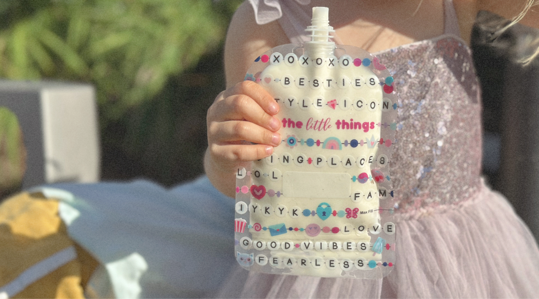 Save with reusable food pouches