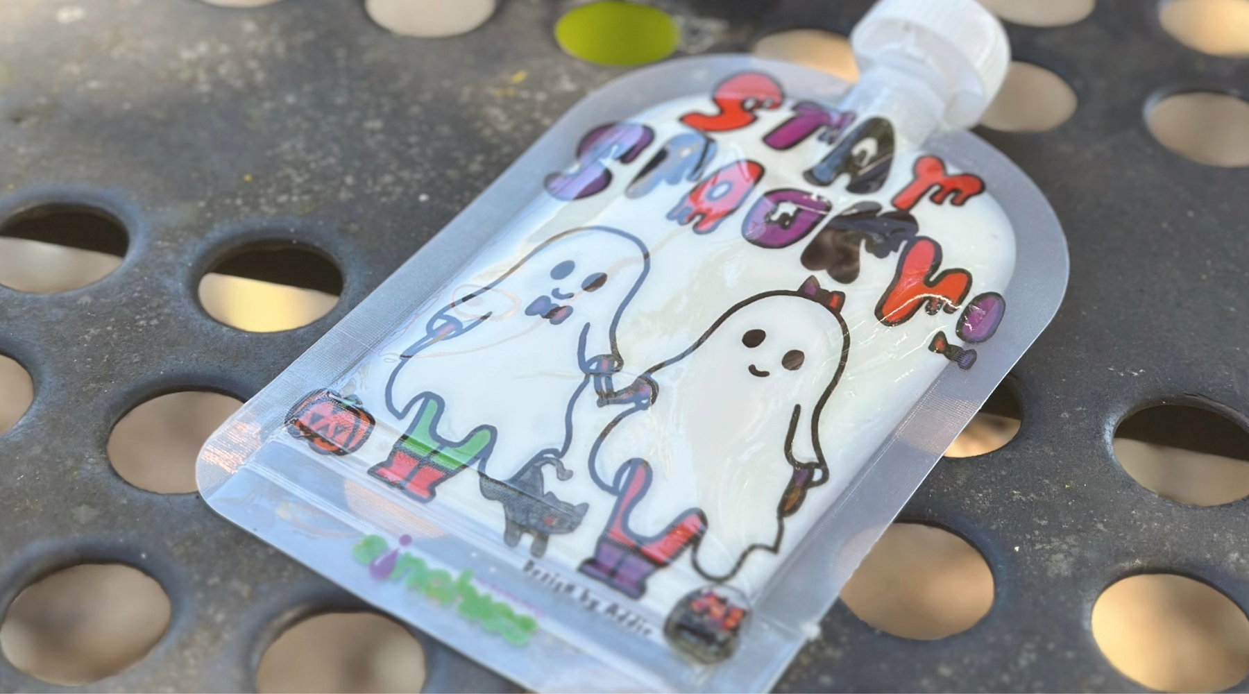 Halloween yogurt pouch by Sinchies