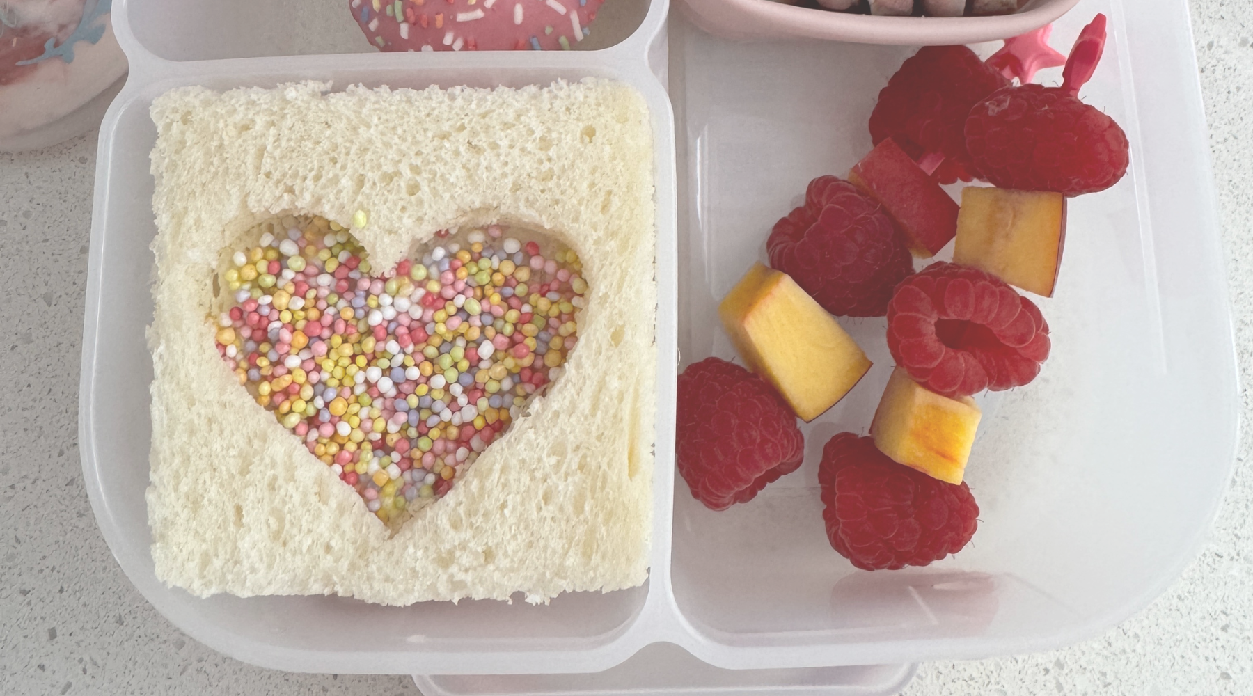 Valentine’s Day fairy bread to make your kids’ day