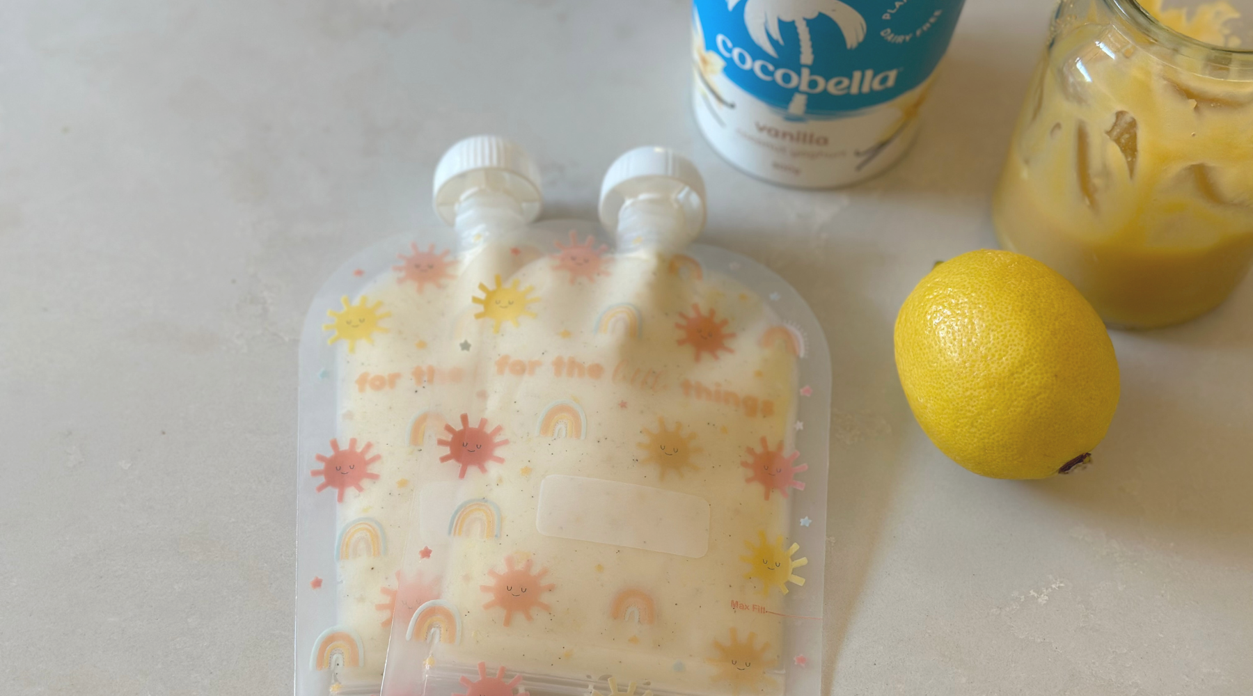 Lemon curd coconut yoghurt: A zesty snack kids love