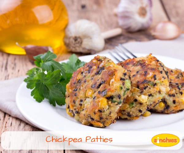 Chickpea Patty Recipe for Babies sinchies