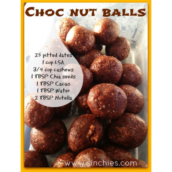 Chocolate Nut Balls Recipe - Sinchies