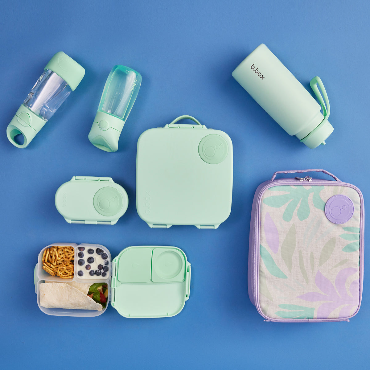 spearmint pale green lunch box collection by bbox