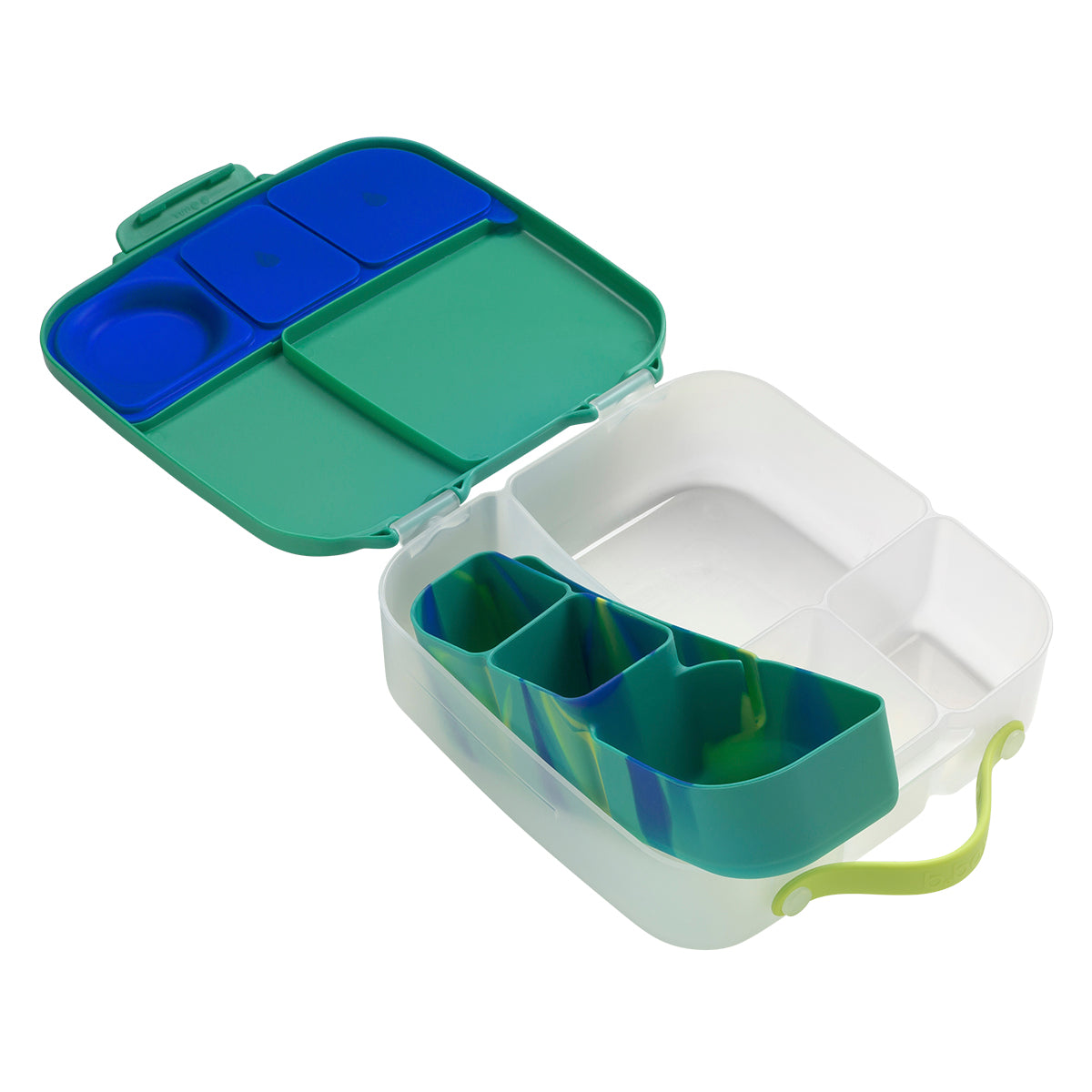 b.box silicone bento tray - lunch - electric jungle