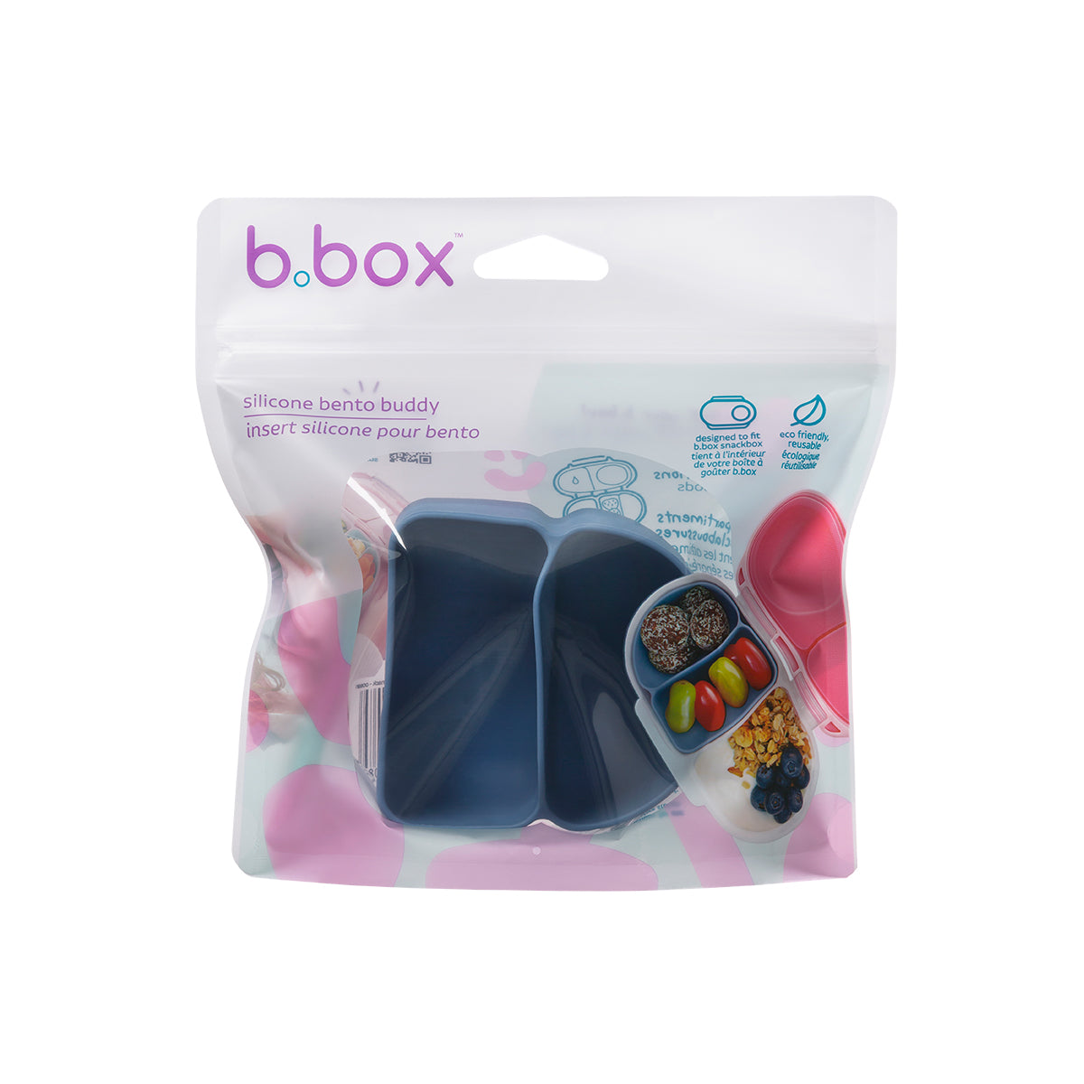 b.box silicone bento buddy - snack - ocean