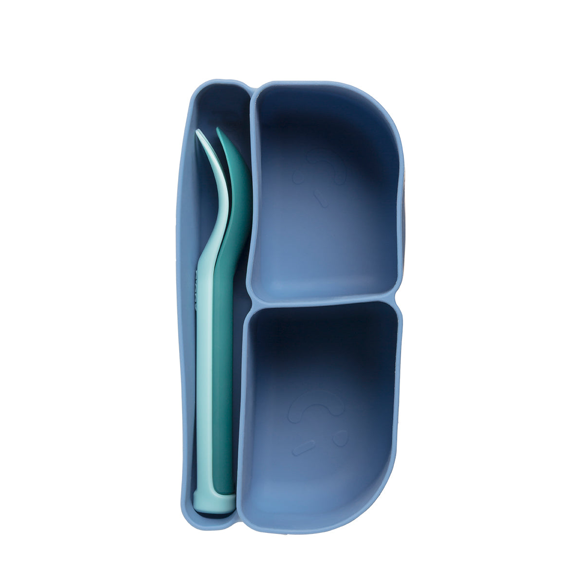 b.box silicone bento tray - mini - ocean