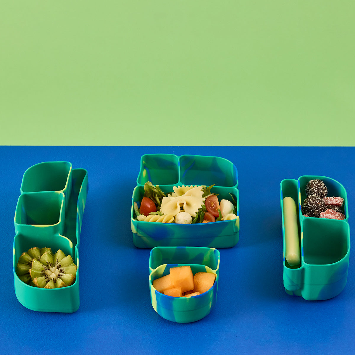 b.box silicone bento buddy - lunch - electric jungle