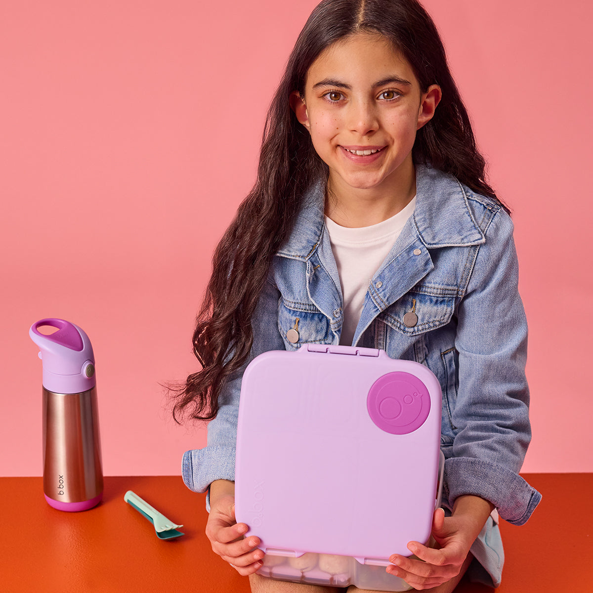 b.box Insulated Drink Bottle - 500ml - sugar plum