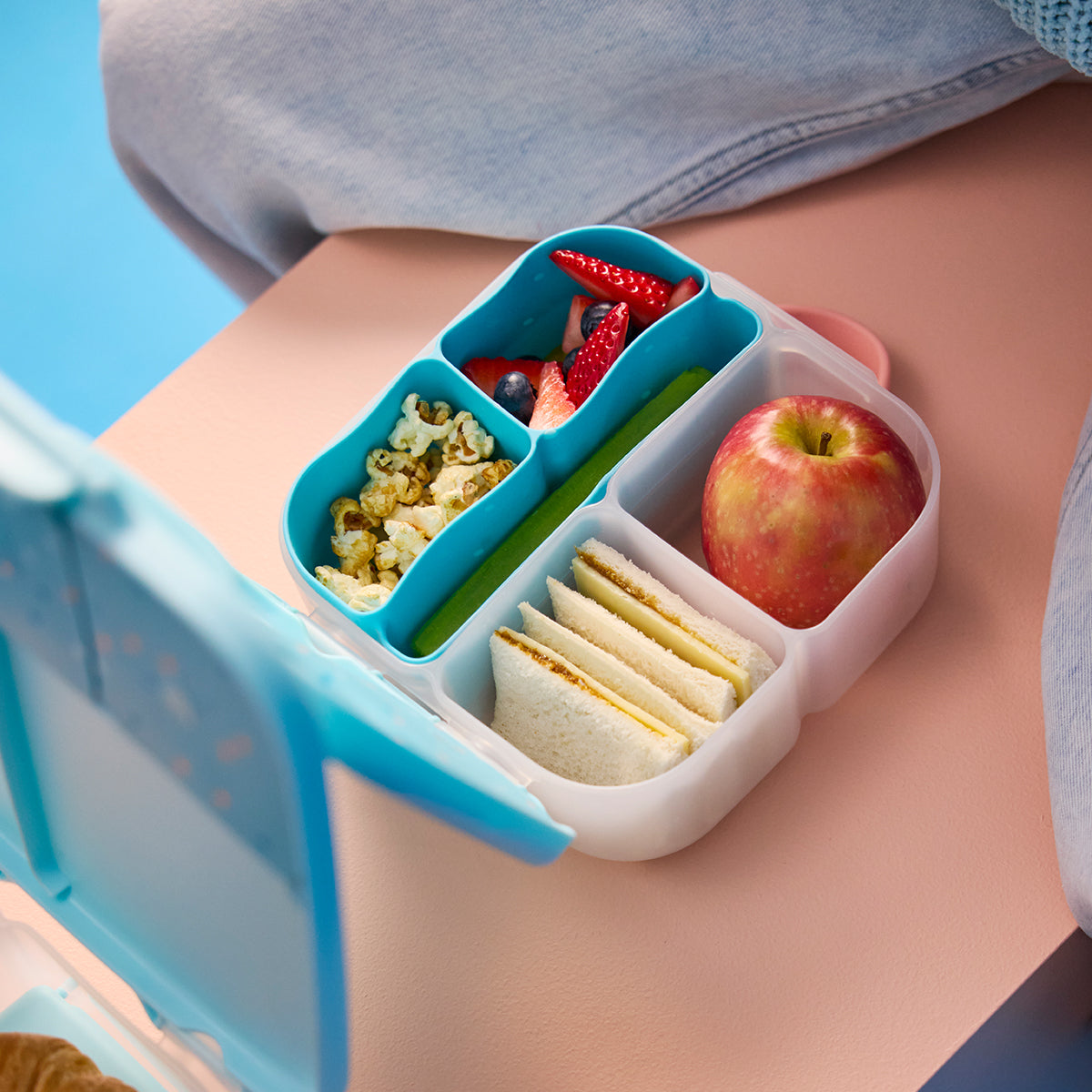 b.box silicone bento tray - mini - confetti