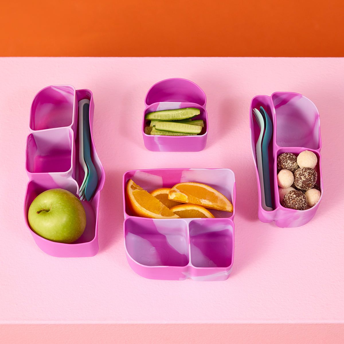 b.box silicone bento buddy - snack - cosmic