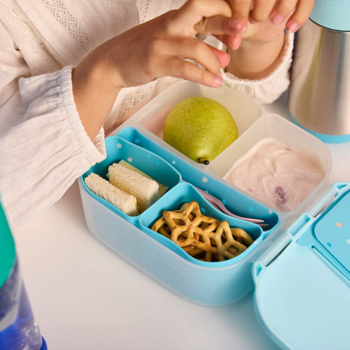 b.box silicone bento tray - mini - confetti