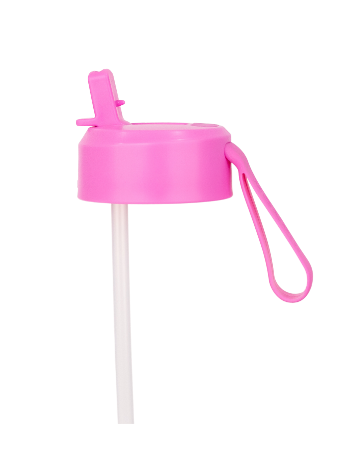 Pink sipper lid and straw from MontiiCo