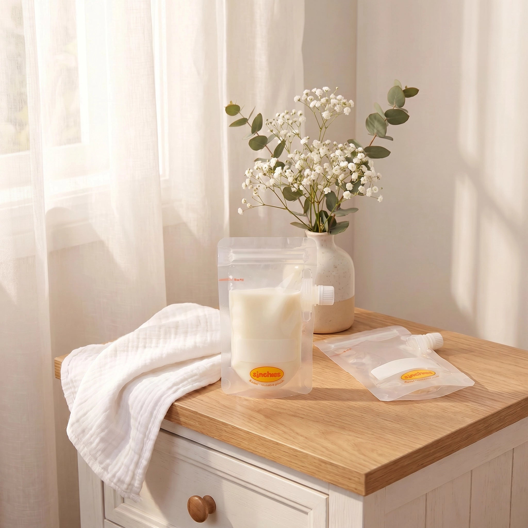 Sinchies 140ml Reusable Breast Milk Storage Bags