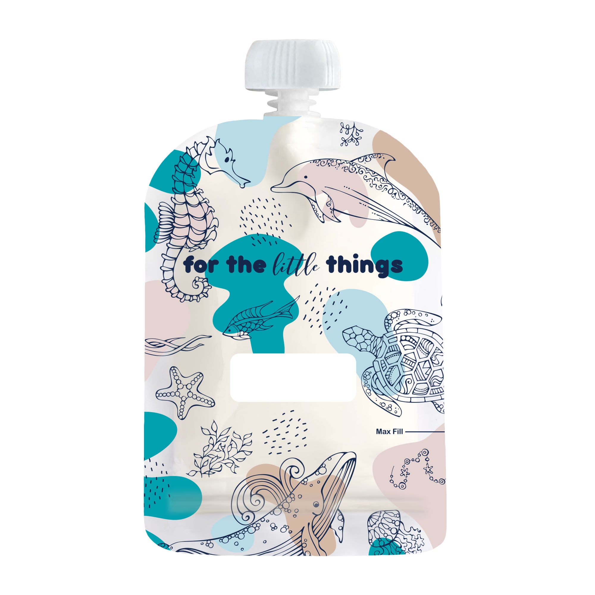 Sinchies 150ml Reusable Food Pouches - Under the Sea