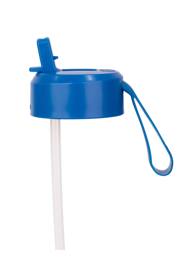 Blue sipper lid and straw from MontiiCo