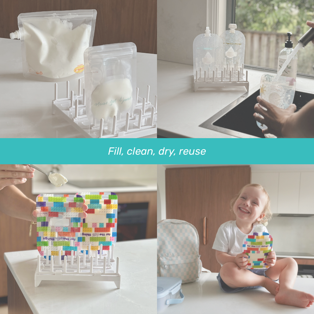 Sinchies 150ml Reusable Food Pouches - Block Party