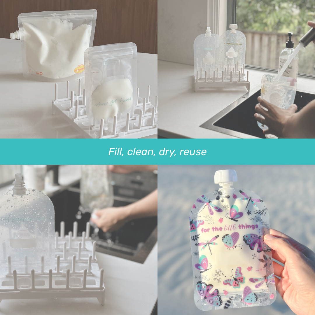 Sinchies 150ml Reusable Food Pouches - Flutterbys