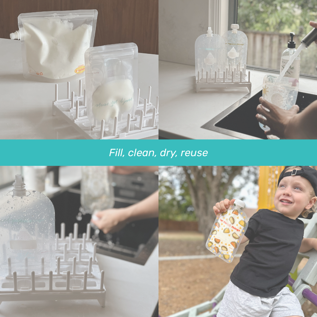 Sinchies 150ml Reusable Food Pouches - It's Raining Tacos