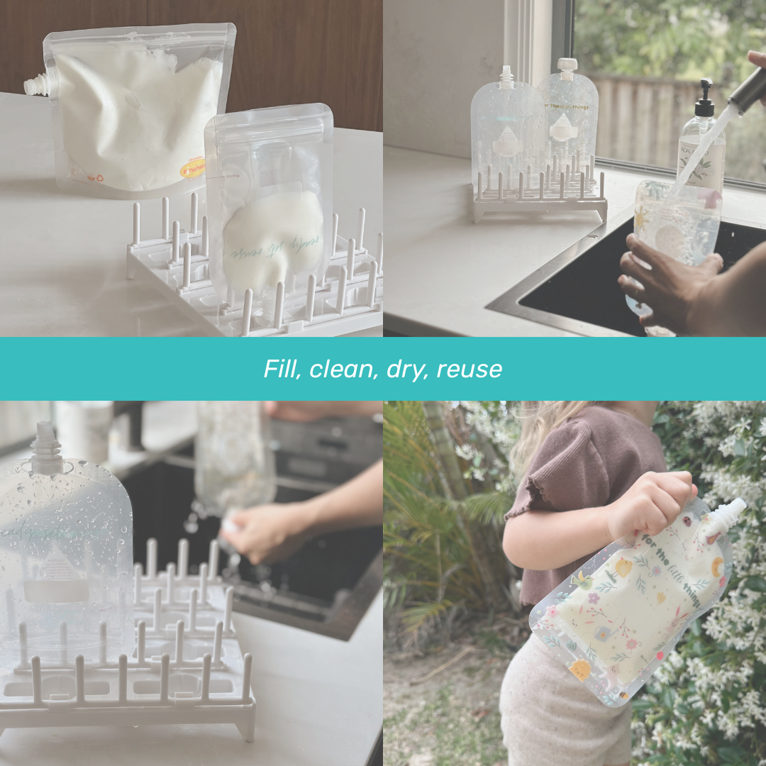 Sinchies 150ml Reusable Food Pouches - Sugar and Spice