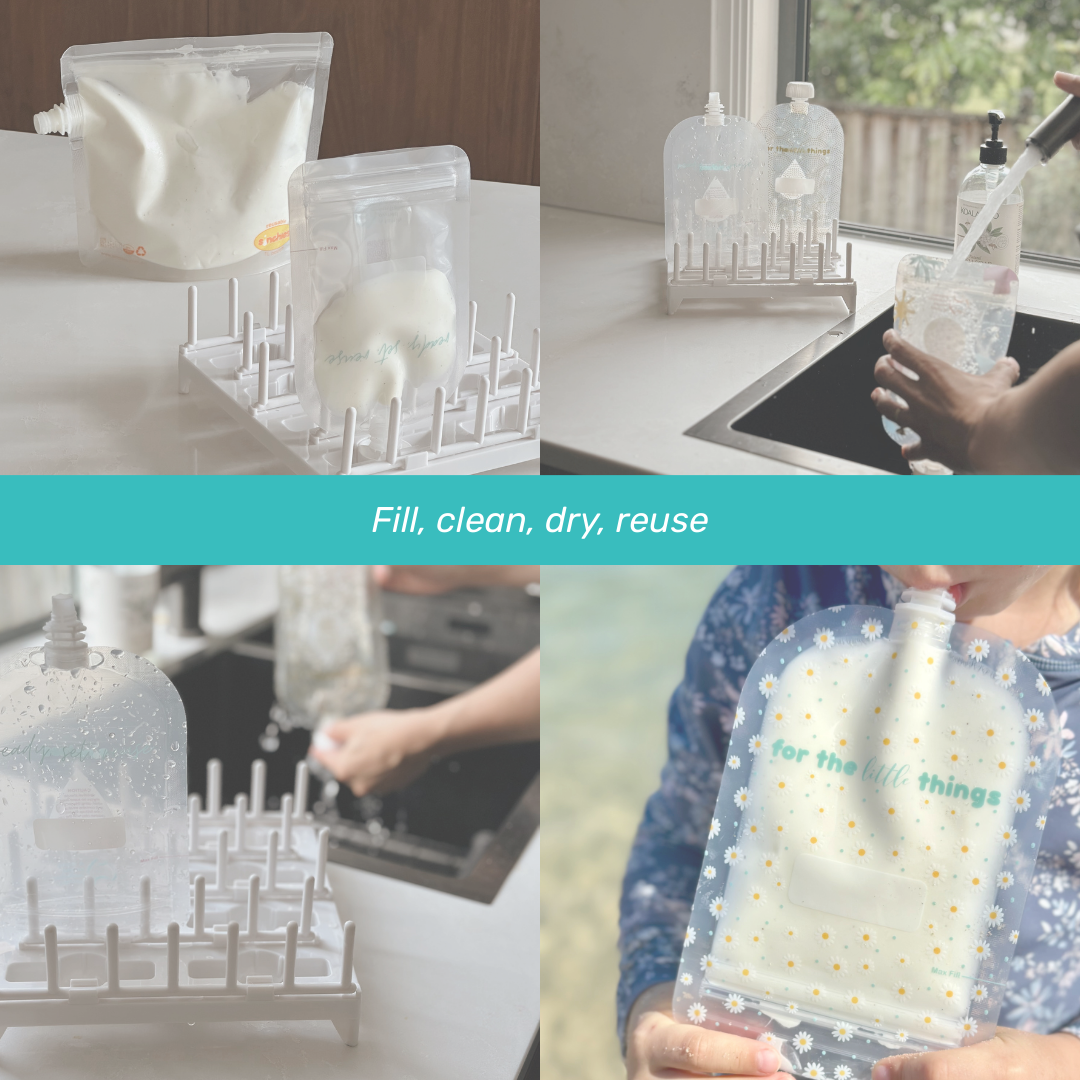 Sinchies 150ml Reusable Food Pouches - Daisies