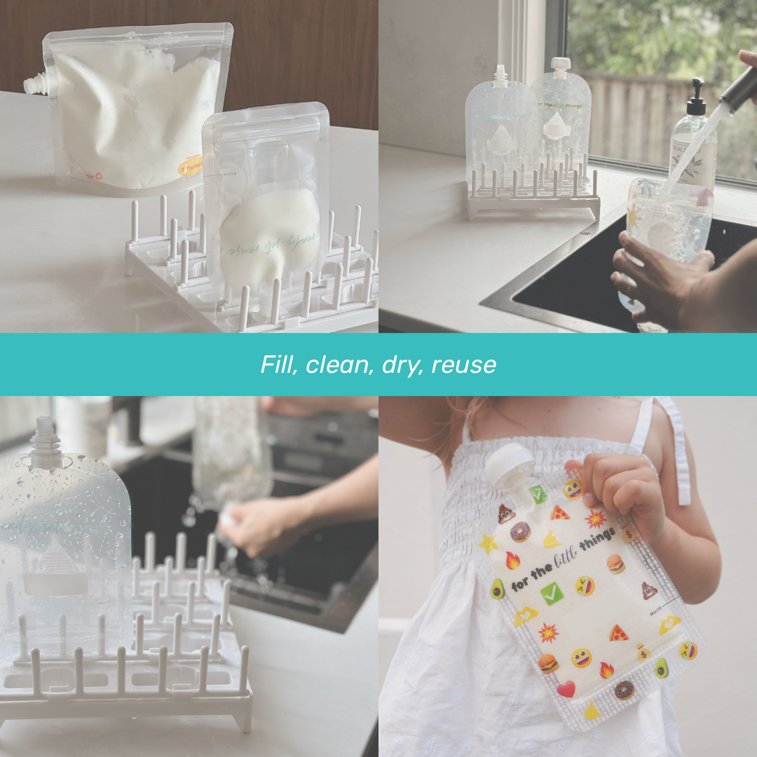 Sinchies 150ml Reusable Food Pouches - Emojis