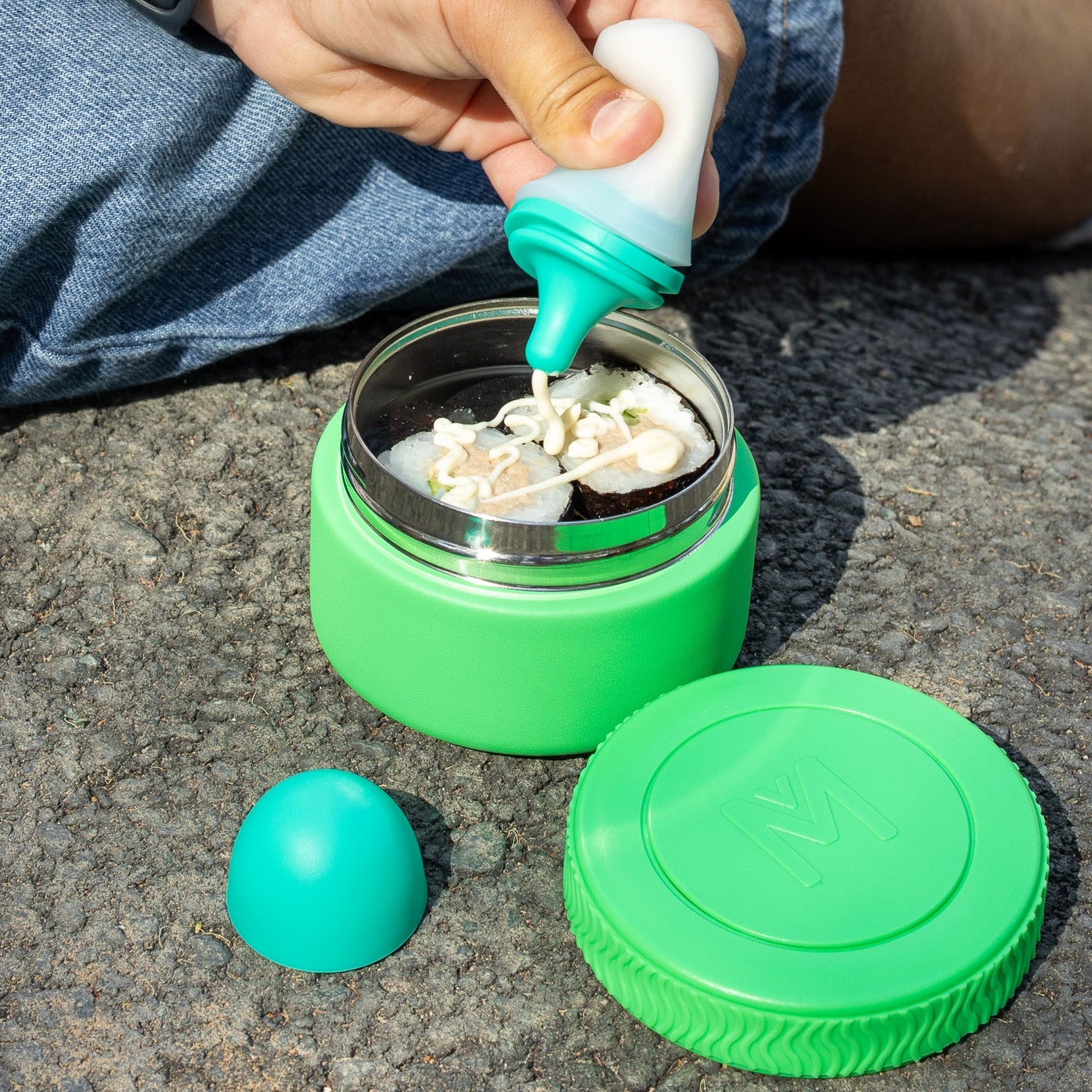 Silicone sauce bottle for kewpie mayo