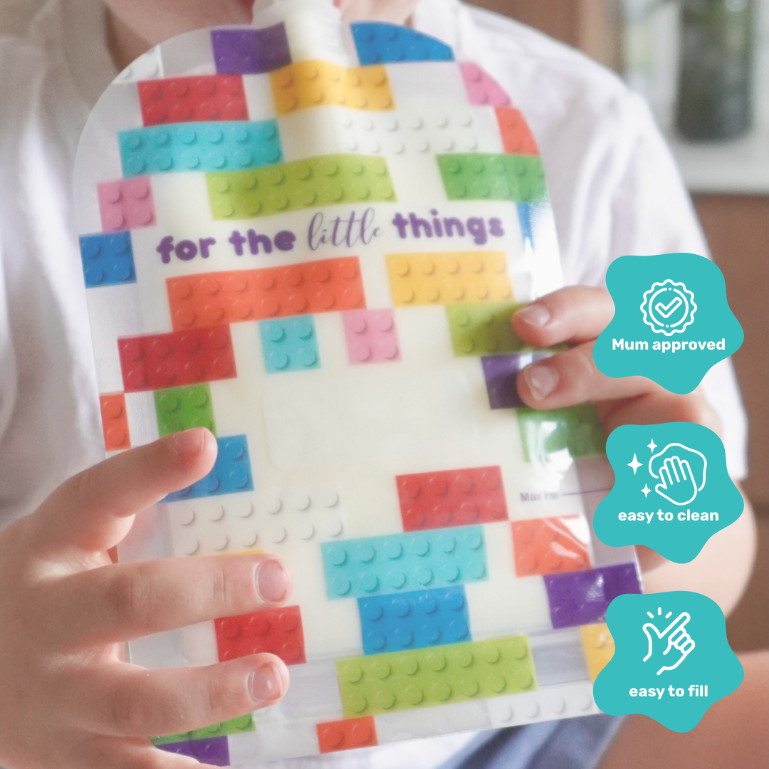 Sinchies 150ml Reusable Food Pouches - Block Party