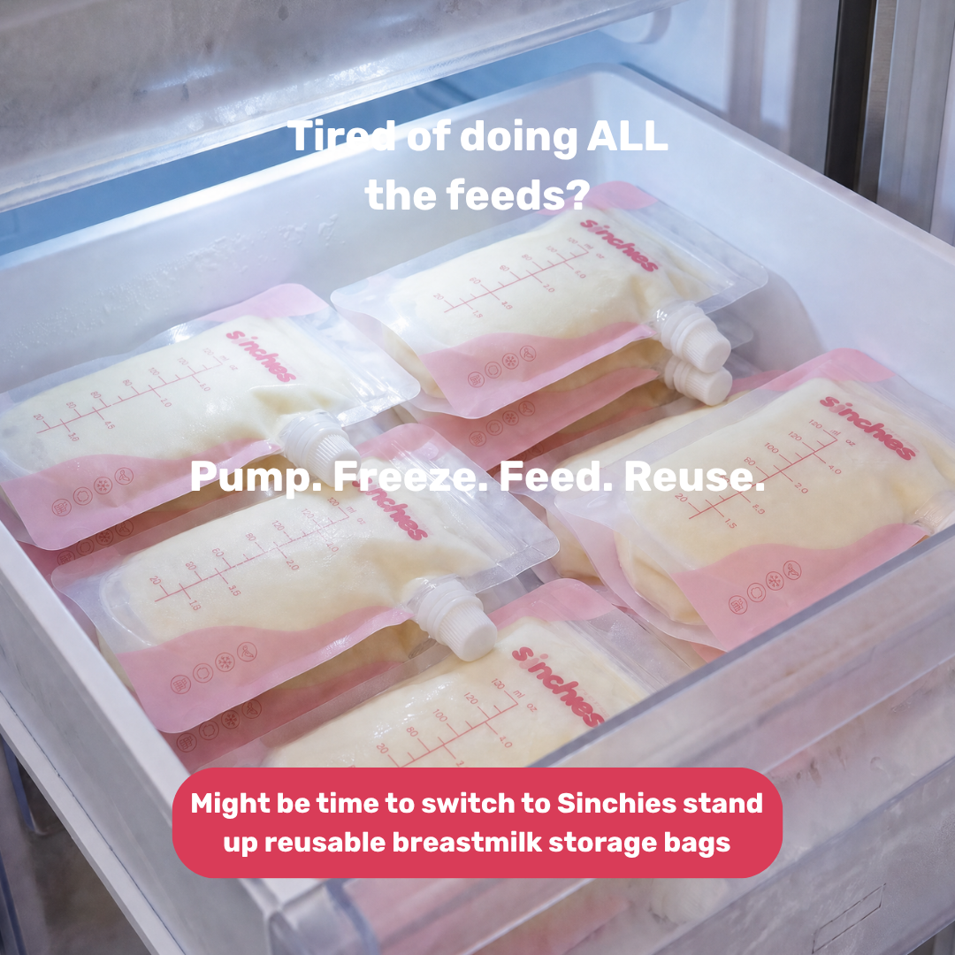 Sinchies Reusable Breastmilk Storage Bags (140ml)