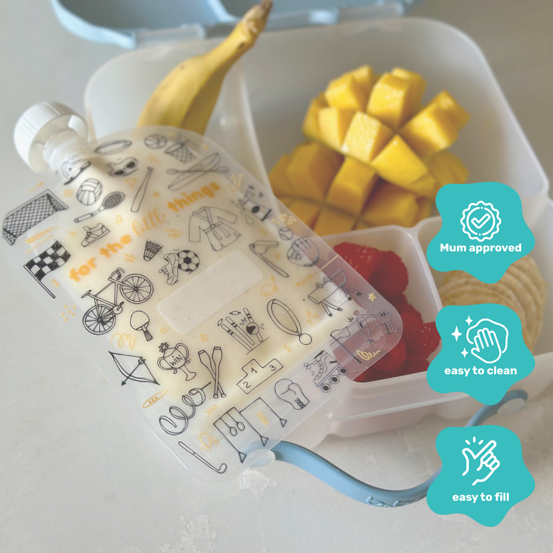 Sinchies 150ml Reusable Food Pouches - Game On!