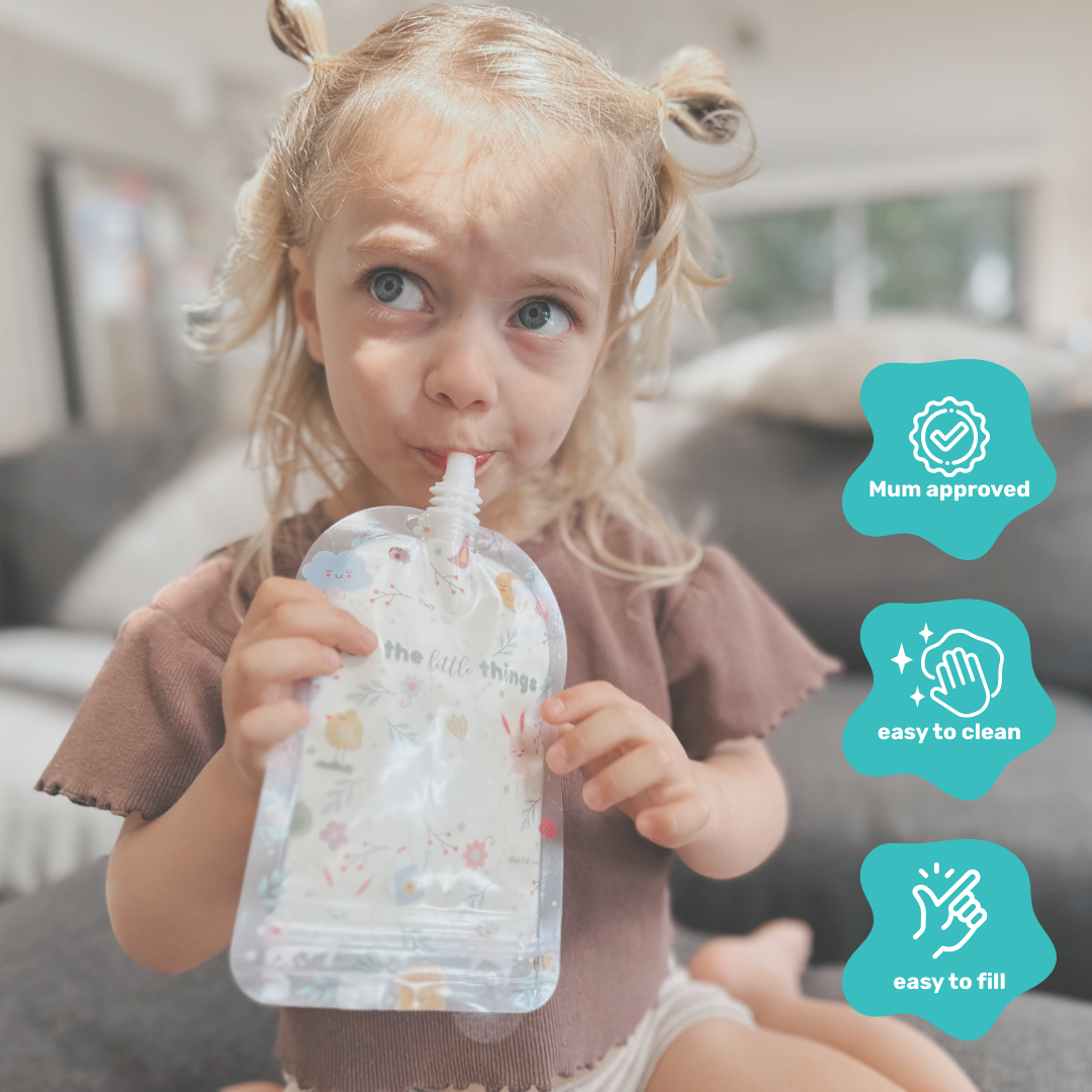 Sinchies 150ml Reusable Food Pouches - Sugar and Spice