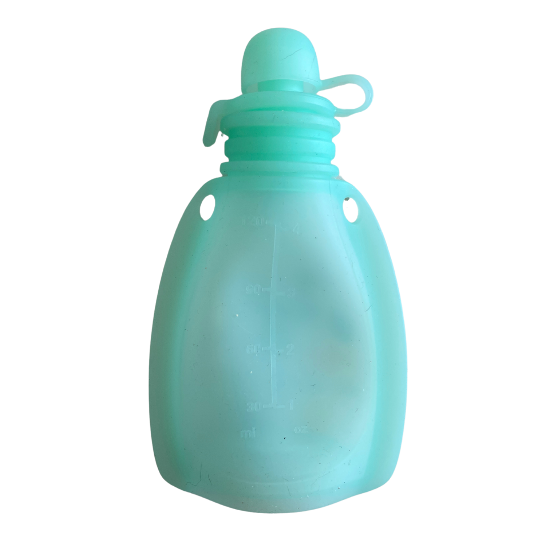 Sinchies Silicone Squeezy Pouch - Green Pastel Pop