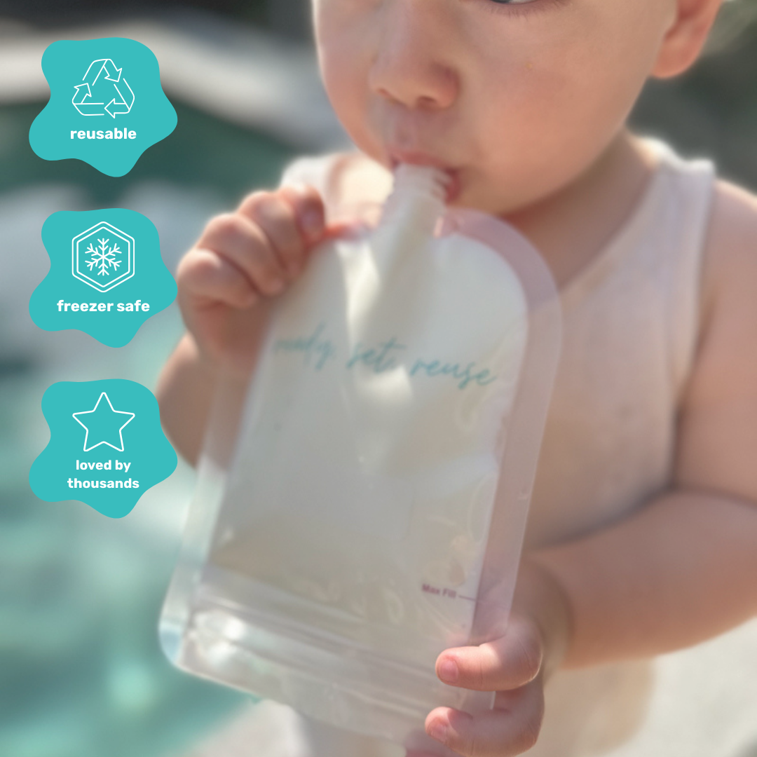 Sinchies 150ml Reusable Food Pouches - Clear